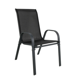 Linder Exclusiv Krzesło ogrodowe STAPEL MC330880 Czarne