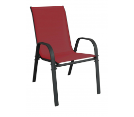 Linder Exclusiv Krzesło ogrodowe STAPEL MC330885 Ciemnoczerwony