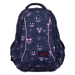 St.RIGHT Trzykomorowy plecak szkolny Emoji