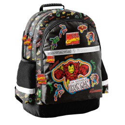 Trzykomorowy plecak szkolny Paso Iron Man