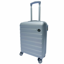 Linder Exclusiv Walizka podróżna kabinowa LEKKA 2,5 kg bagaż podręczny 40x20x55 cm Jasno Szary