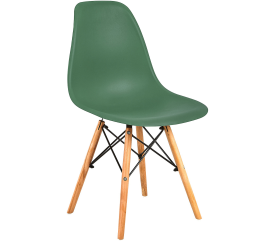 Aga Krzesło w stylu skandynawskim, nowoczesne zielone