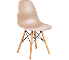Aga Krzesło w stylu skandynawskim, nowoczesne beżowe