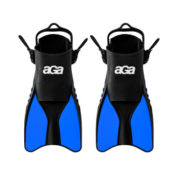 Płetwy dla dzieci do snurkowania snorkelingu pływania KIDS r. 32-37 czarne/niebieskie