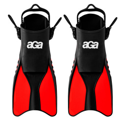 Płetwy do snurkowania snorkelingu pływania r. 42,5-47 czarne/czerwone