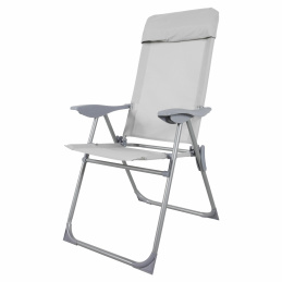 Linder Exclusiv Krzesło ogrodowe regulowane Siwe