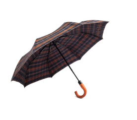 Pierre Cardin parasol z rączką brązowo-niebieski składany